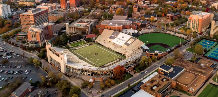 Overhead view of Vanderbilt University